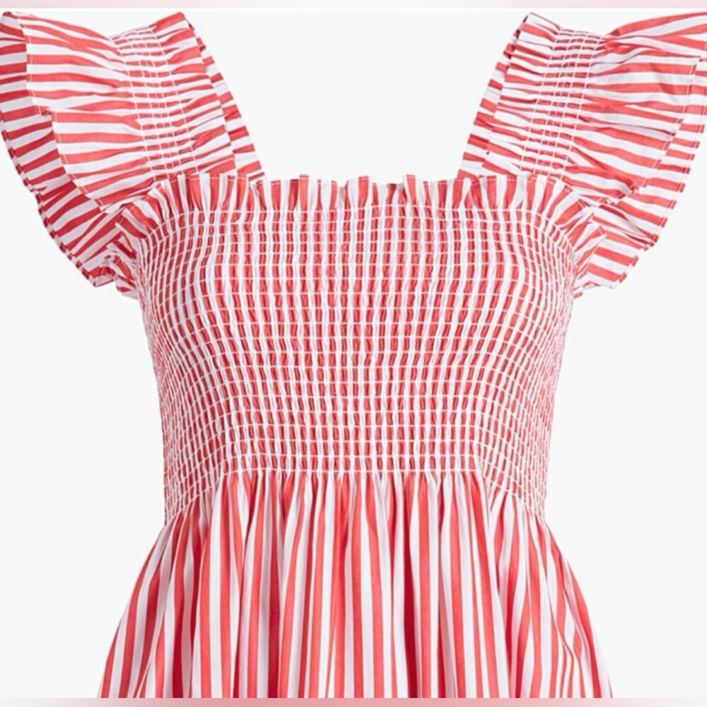 Hill House The Elizabeth Nap Dress Cherry Stripe